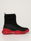 Pinko Lug Sole Ankle Boots In Red