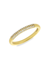 DEAN DAVIDSON WOMEN'S SIGNATURE 22K GOLD-PLATED & WHITE TOPAZ RING,400014697044