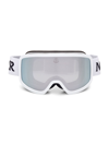 Moncler Terrabeam Snow Goggles In Optic White Smoke Mirror