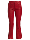 FRAME WOMEN'S LE CROP MINI BOOT LEATHER trousers,400015380980