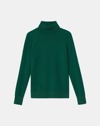 Lafayette 148 Petite Kindcashmere Turtleneck Sweater In Green