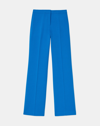 Lafayette 148 Petite Dalton Pant In Kindwool Nouveau Crepe In Ultramarine