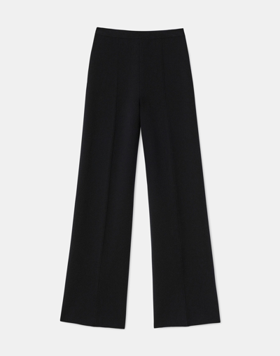 Lafayette 148 Kindcashmere Double Knit Pull-on Trouser In Black