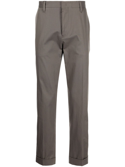 Emporio Armani Straight-leg Trousers In Grey