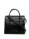 Off-white Repeat Zipped Shopper 32 Bag In Black