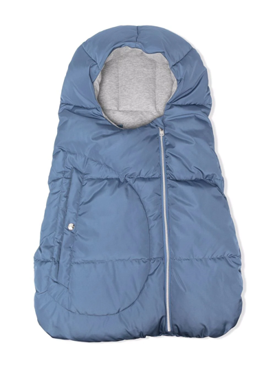 Herno Babies' Padded Cocoon Coat In Blue