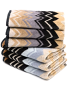 Missoni Giacomo Face Towels (set Of 6) In Neutrals