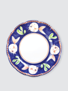 Vietri Campagna Pesce Service Plate/charger In Navy