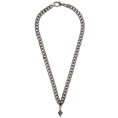 Marcelo Burlon County Of Milan Men's Necklace  Authentic   Cross In Grey