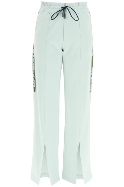 Off-white Off White Sports Trousers With Slit In Green