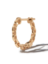 LIZZIE MANDLER FINE JEWELRY 18KT YELLOW GOLD MINI CHAIN SINGLE HUGGIE EARRING