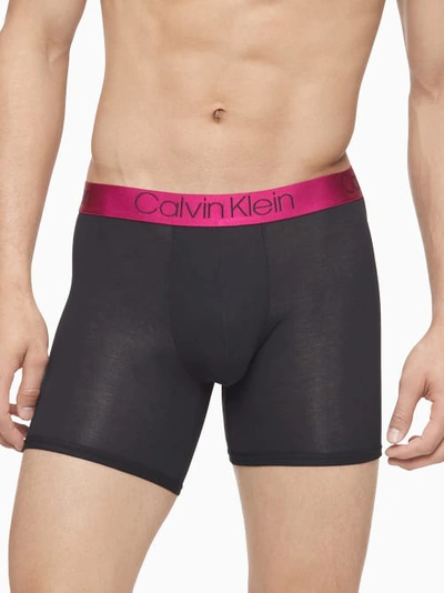 Calvin Klein Ultra-soft Modal Boxer Brief In Black,ruby