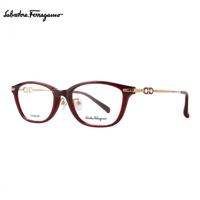 Ferragamo 【明星款】女款蝶形钛材全框精美眼镜架光学镜框sf2900a In Purple