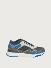 Ferragamo Gancini Rainbow Sneaker In Grey