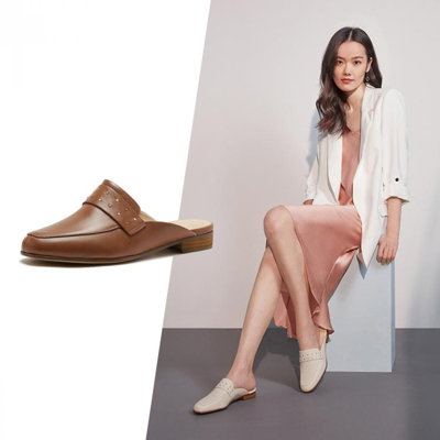 Clarks 【当季新品】其乐女鞋pure Mule轻盈科技包头半拖鞋穆勒鞋单鞋In