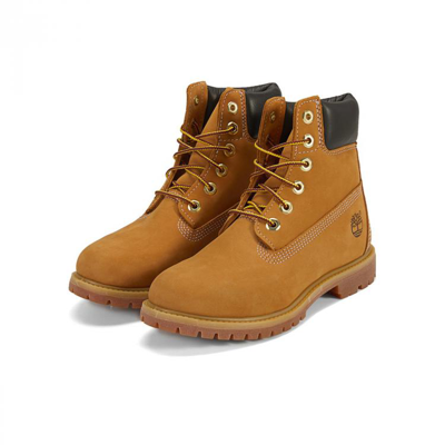 Timberland 经典款大黄靴踢不烂户外休闲防水皮革马丁靴户外鞋女鞋徒步越野鞋 In Black