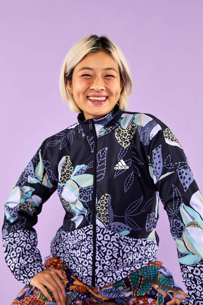 Farm Rio Adidas Farm Print Blue Windbreaker In Legend Ink | ModeSens