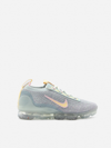 Nike Tricolor Air Vapormax 2021 Flyknit Sneakers In Light Blue, Pink