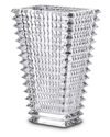 Baccarat Large Rectangular Crystal Eye Vase In Clear