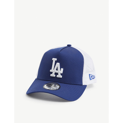New Era 9forty La Dodgers Cotton Baseball Cap In White/blue