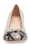 Agl Attilio Giusti Leombruni Monika Cap Toe Ballet Flat In Softy Pink / Muliti Snake