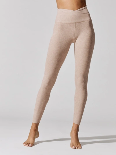 Beyond Yoga Spacedye At Your Leisure High Waisted Midi Legging In Chai