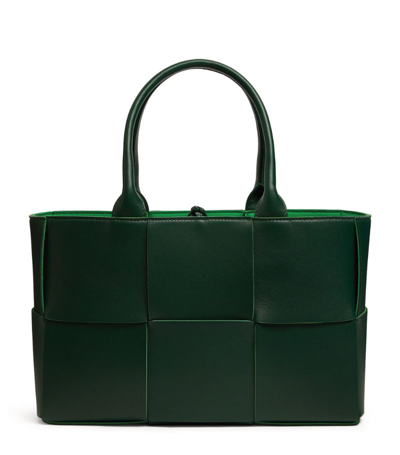 Bottega Veneta Leather Arco Tote Bag In Green