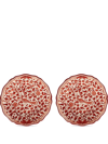 Les-ottomans Peacock Handpainted Pleate Set In Red