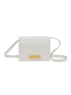 Alexander Mcqueen The Four Ring Leather Satchel In Soft Ivory
