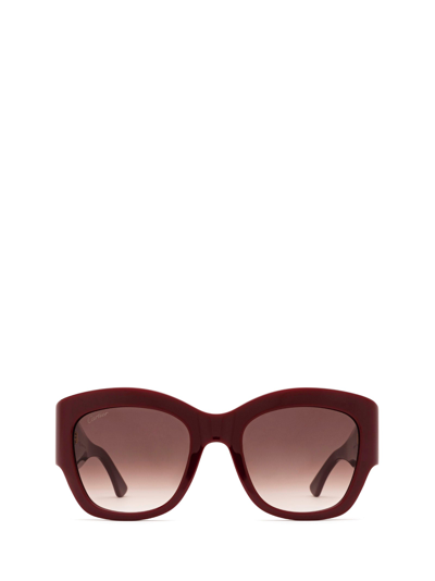 Cartier Square Frame Sunglasses In Red