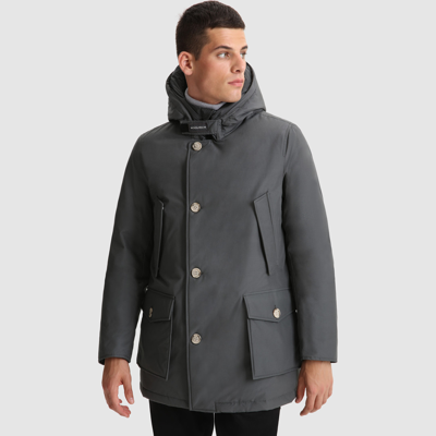 Woolrich Men Grey Shadow Size S In Grey Shadow