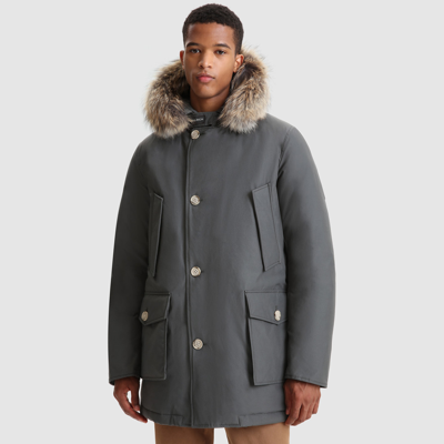 Woolrich Men Grey Shadow Size 3xl In Grey Shadow
