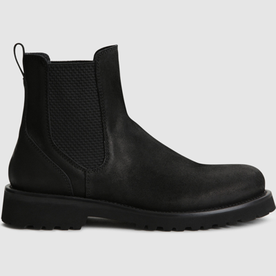 Woolrich Suede Chelsea Boots In Black