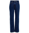 Khaite Abigail Mid-rise Straight Jeans In Montgomery