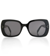 Celine Oversized Square Acetate Sunglasses In Shiny Black Grad
