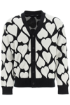 AMIRI AMIRI HEART JACQUARD CARDIGAN