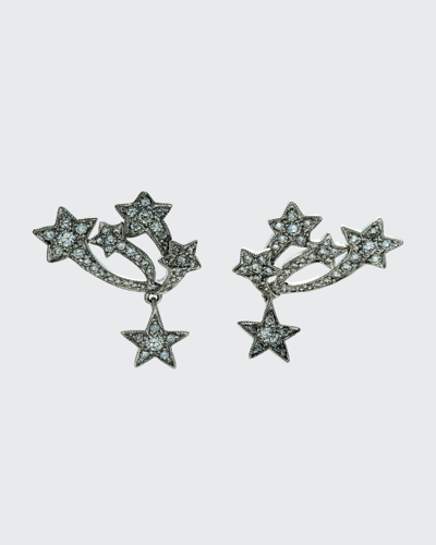 Stéfère 18k White Gold Diamond Earrings From Stars Collection