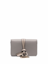 Chloé Alphabet Leather Wallet In Grey