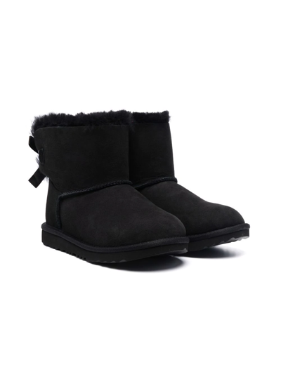 Ugg Kids' Bailey Bow Ii Ankle Boots In Black