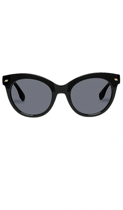 Le Specs That's Fanplastic Round Sunglasses In Black