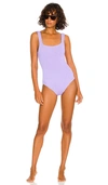 HUNZA G SQUARE NECK ONE PIECE,HUNG-WX70