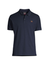 Paul & Shark Always Heritage Logo Pique Polo Shirt In Navy