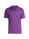 Vilebrequin Pyramid Linen Polo Shirt In Cinc Bengale