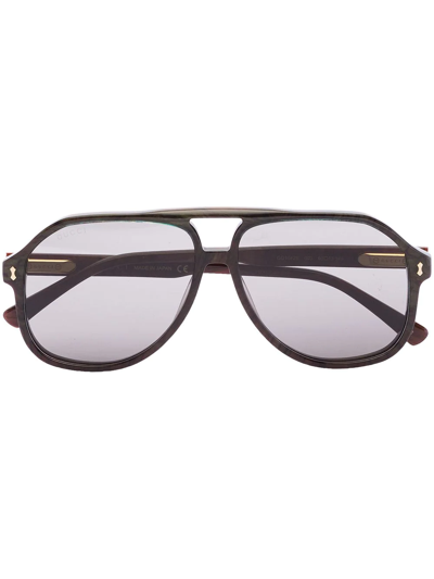 Gucci Pilot-frame Sunglasses In Brown