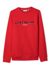 GIVENCHY RED COTTON BLEND SWEATSHIRT,H25273K 991