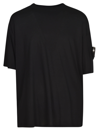 Prada Pouch Applique Plain T-shirt In Black