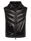 Moncler Chevron-quilted Padded Gilet In Black