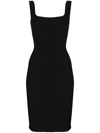 Hunza G Crinkled Terry Tank Mini Dress In Black