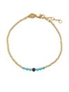 Anni Lu Bead & Gem 18kt Gold-plated Bracelet In Blue