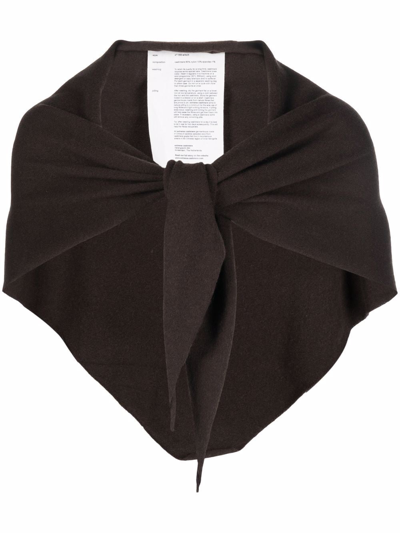 Extreme Cashmere Knitted Cashmere Scarf In Braun